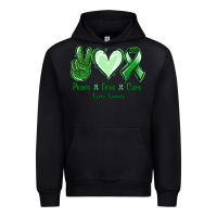 Black Peace Love Cure Liver Cancer Urban Hoodie - Jasminsmagicworld
