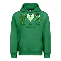 Emerald Peace Love Cure Liver Cancer Urban Hoodie - Jasminsmagicworld