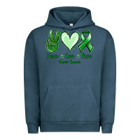 Pigment Midnight Navy Peace Love Cure Liver Cancer Urban Hoodie - Jasminsmagicworld