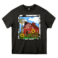 Asphalt rustic western barn olivia Heavy Core Tee - OliviaCreatesArt
