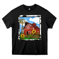 Black rustic western barn olivia Heavy Core Tee - OliviaCreatesArt