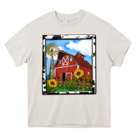 Cream rustic western barn olivia Heavy Core Tee - OliviaCreatesArt