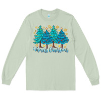 Matcha Merry Christmas Long Sleeve Tee - CowhideDigitalArt