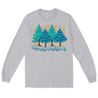 Moon Dust Merry Christmas Long Sleeve Tee - CowhideDigitalArt