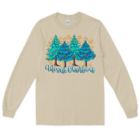 Mushroom Merry Christmas Long Sleeve Tee - CowhideDigitalArt