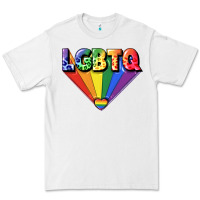 White lgbtq pride Premium Tee - FaDigitalArtStudio