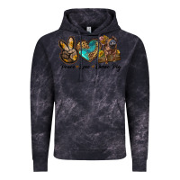 Cloud Black peace love duroc pig Vintage Hoodie - LillyAllenDesigns