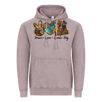 Vintage Zinc peace love duroc pig Vintage Hoodie - LillyAllenDesigns