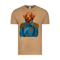 Vintage Camel Golden Retriever Dog Portrait,Custom Pet Portraits,Renaissance Dog Vintage Tee - RanaPortraitStore