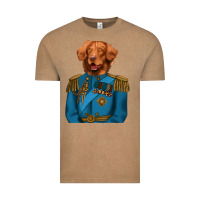 Vintage Coffee Golden Retriever Dog Portrait,Custom Pet Portraits,Renaissance Dog Vintage Tee - RanaPortraitStore