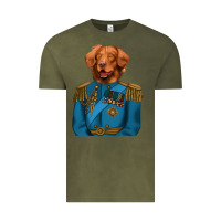 Vintage Olive Golden Retriever Dog Portrait,Custom Pet Portraits,Renaissance Dog Vintage Tee - RanaPortraitStore
