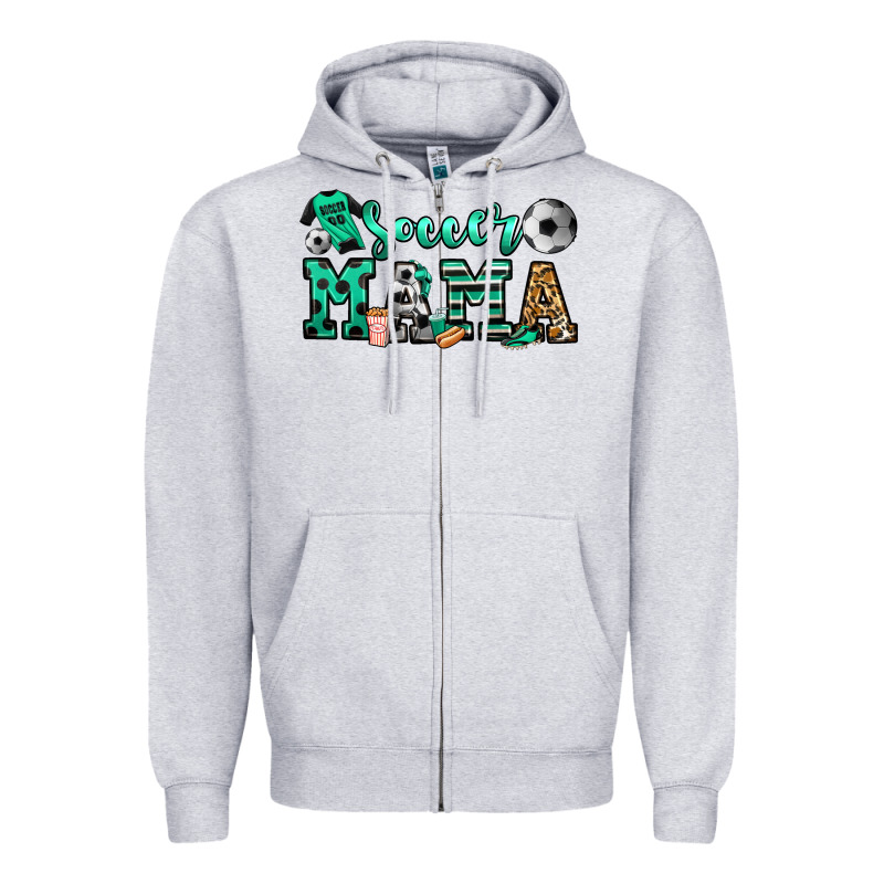 Soccer Mama Zipper Hoodie by Jasminsmagicworld | Teevron