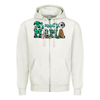 Oatmeal Heather soccer mama Zipper Hoodie - Jasminsmagicworld