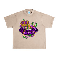 French Oak mardi gras lips Urban Heavy Tee - LillyAllenDesigns