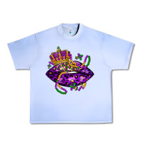 Grape Ice mardi gras lips Urban Heavy Tee - LillyAllenDesigns