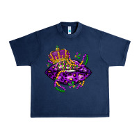 Navy mardi gras lips Urban Heavy Tee - LillyAllenDesigns