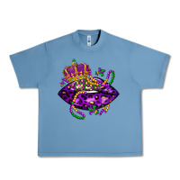 Pebble Blue mardi gras lips Urban Heavy Tee - LillyAllenDesigns