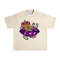 Sandshell mardi gras lips Urban Heavy Tee - LillyAllenDesigns