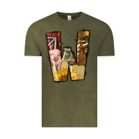 Vintage Olive farm life alphabet lowercase letters w Vintage Tee - BundleAndBundleShop