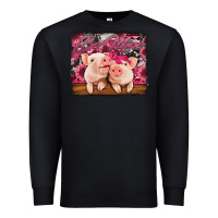 Black be mine valentine's day pigs Premium Sweatshirt - Jasminsmagicworld