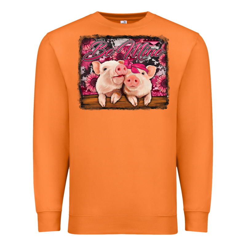 Be Mine Valentine's Day Pigs Premium Sweatshirt by Jasminsmagicworld | Teevron