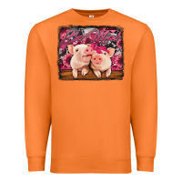 Carrot be mine valentine's day pigs Premium Sweatshirt - Jasminsmagicworld