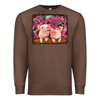 Chestnut be mine valentine's day pigs Premium Sweatshirt - Jasminsmagicworld