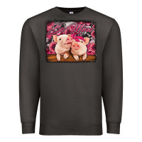 Smoke be mine valentine's day pigs Premium Sweatshirt - Jasminsmagicworld