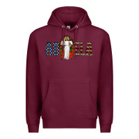 Burgundy abuela jesus christ Premium Hoodie - Jasminsmagicworld