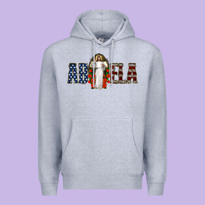 Abuela Jesus Christ Premium Hoodie Designed By Jasminsmagicworld