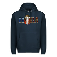 Navy abuela jesus christ Premium Hoodie - Jasminsmagicworld
