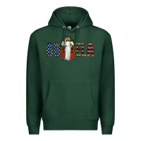 Sports Green abuela jesus christ Premium Hoodie - Jasminsmagicworld