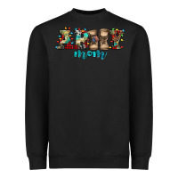 Black army mom christmas Heavyweight Sweatshirt - Jasminsmagicworld