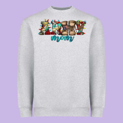 Army Mom Christmas Heavyweight Sweatshirt Designed By Jasminsmagicworld