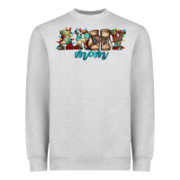 Heather Grey army mom christmas Heavyweight Sweatshirt - Jasminsmagicworld