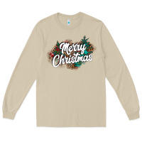 Mushroom Merry Christmas Long Sleeve Tee - CowhideDigitalArt