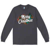 Smoke Merry Christmas Long Sleeve Tee - CowhideDigitalArt