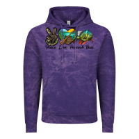 Cloud Purple Peace Love Peacock Bass Vintage Hoodie - LillyAllenDesigns