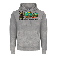 Cloud Rock Peace Love Peacock Bass Vintage Hoodie - LillyAllenDesigns
