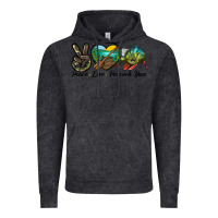 Vintage Black Peace Love Peacock Bass Vintage Hoodie - LillyAllenDesigns