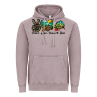 Vintage Zinc Peace Love Peacock Bass Vintage Hoodie - LillyAllenDesigns