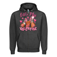 Charcoal Heather Little miss Valentine afro kid sneakers Zipper Hoodie - RanaPortraitStore