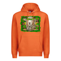 Carrot st patricks day sheep shamrock gold  serape leopard glitter Premium Hoodie - Artiststas