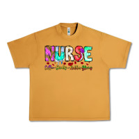 Peanut Butter Nurse Coffee Scrubs Rubber Gloves Urban Heavy Tee - CowhideDigitalArt