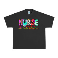 Pigment Black Nurse Coffee Scrubs Rubber Gloves Urban Heavy Tee - CowhideDigitalArt
