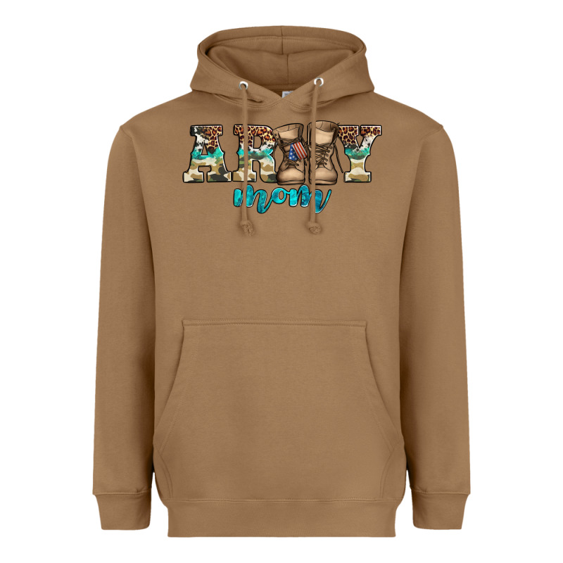 Western Camo Pattern Army Mom Heavyweight Hoodie by Jasminsmagicworld | Teevron