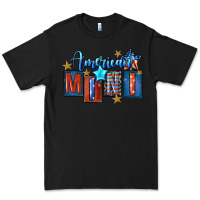 Black American mini 4th of july Premium Tee - FaDigitalArtStudio