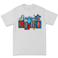 Dove Grey American mini 4th of july Premium Tee - FaDigitalArtStudio