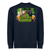 Navy let's get lucked up charolais and black angus bull Heavyweight Sweatshirt - RanaPortraitStore