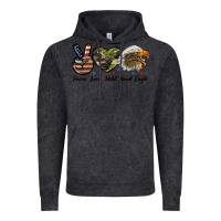 Vintage Arctic peace love bald head eagle Vintage Hoodie - LillyAllenDesigns